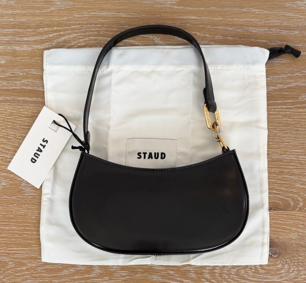 Staud NEW Brady Black Shoulder Bag